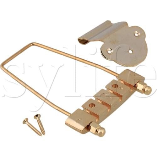 Gold 4 String Open Frame Tailpiece For Bass Guitar
