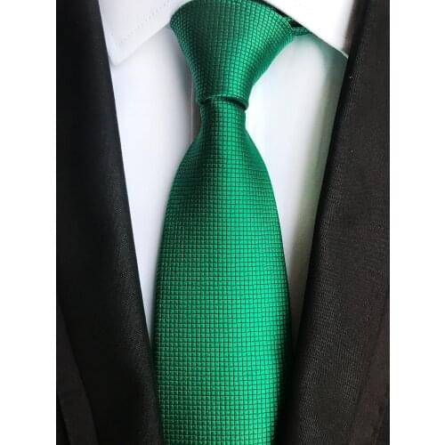 8cm Men Checkered Ties Unique Grids Necktie to Match Shirts Dress