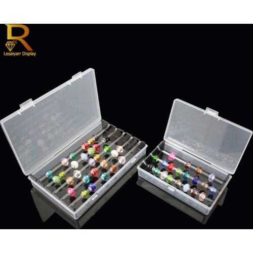 Acrylic Pandora Charm Beads Bracelet Jewelry Display Storage Box Troll Chamilia Beads Ring Holder Show Case Organizer with Cover