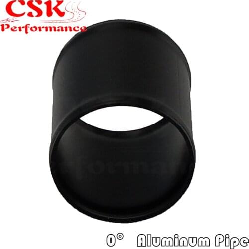 Aluminum Hose Adapter Tube Joiner Pipe Coupler Connector 60mm 2.36" Inch L=76mm Black