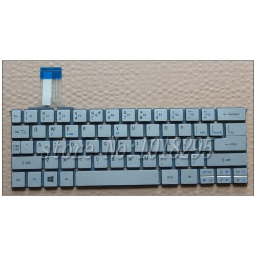 US Keyboard For Acer Aspire P3-131 P3-171 P3-171-6408 P3-171-6820 MP-12Q33U46200 English Silver laptop Keyboard Without Frame