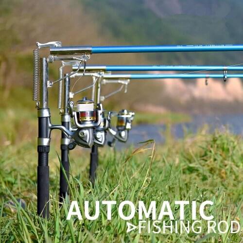 2.1 M,2.4 M,2.7 M Automatic Fishing Rod Sea River Lake Stainless Steel Fishing Rod Fishing Pole Sensitive Operation Crank Hooks