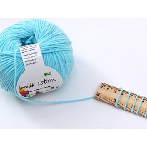 Free shipping 45 Colors milk Cotton yarn for knitting A bag(6 pcs) wool yarn for knitting needlewrok
