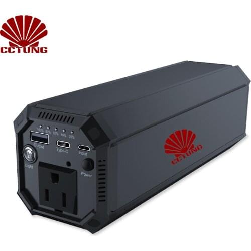 IP69 Inverter AC Power Bank with AC 100W Sine Wave & 17W USB & 18W Type-C Output 31200mAh Battery Built for 3-100W Appliance Use