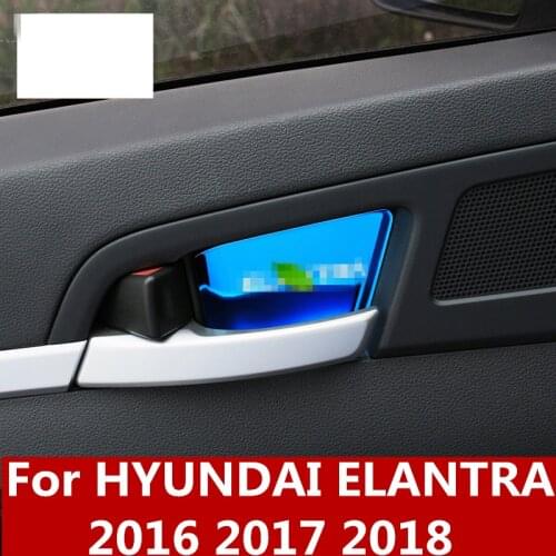 For hyundai Elantra 2016 2017 2018 car auto cover styling ABS interior door cup bowl cap accessories trim Interior decoration