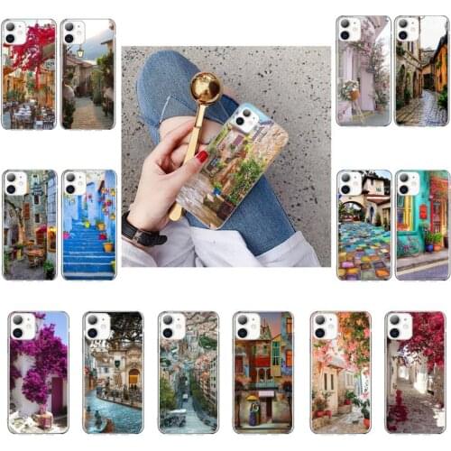 Travel italy France London Flower World Places Phone Case For iPhone 12 11Pro XS MAX XR 7 8 6 Plus 5 5S SE 12 mini SE2