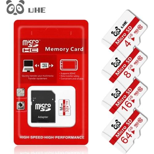 2019 New Fashion Micro SD 32GB memory card 64GB tf Carte 16GB 8GB 4GB microsd with adapter free shipping