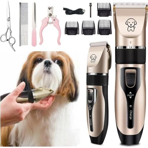 New Professional Pet Dog Hair Trimmer Long Battery Life Pet/Dog/Cat/Rabbit Grooming Clippers Electrical Pets Hair Cut Machine
