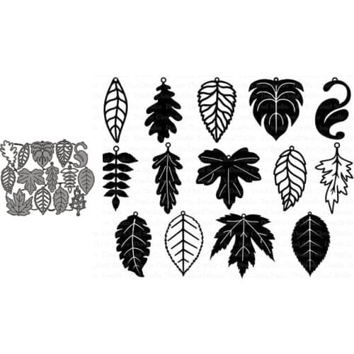 Metal Cutting Dies Leaves Template For DIY Scrapbooking Embossing Paper Cards Album Making Decorative Craft Dies Cut