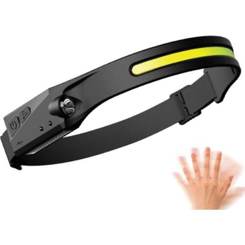 2 LED COB Headlamp sensor head torch light lamp camping with USB Rechargeable battery fishing riding Flashlight night Work Light