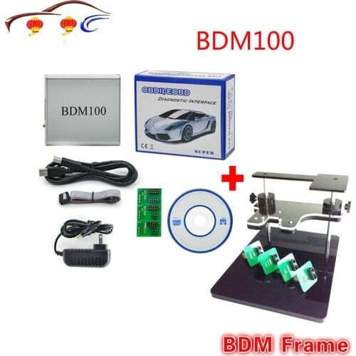 New BDM 100 ECU BDM 1255 Programmer BDM100 CDM1255 + BDM FRAME with Adapters Set fit for BDM100 programmer/ CMD, bdm frame