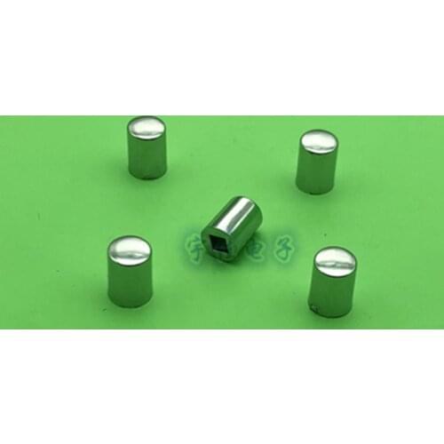 10 Piece 7mm * 10mm silver plated button cap light touch switch button cap square hole 3.2 * 3.2mm