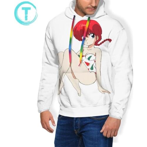 Ranma Hoodie Ranma 12 Ranma Saotome Hoodies Long Length Blue Pullover Hoodie Winter Male Streetwear Hoodies