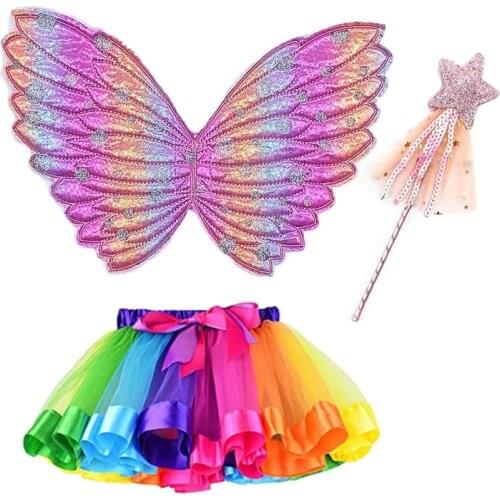 Baby Girls Tutu Skirt Ballerina Pettiskirt Fluffy Fancy Up Christmas Kids Rainbow Birthday Party Princess Cosplay Costumes