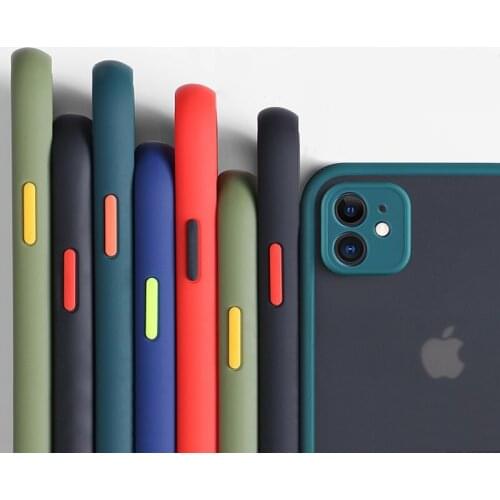 Camera Protection Phone Case For iPhone 11 Pro Max SE 2020 X XR XS 6 6S 8 7 Plus Matte Shockproof Soft TPU Silicone Clear Cover