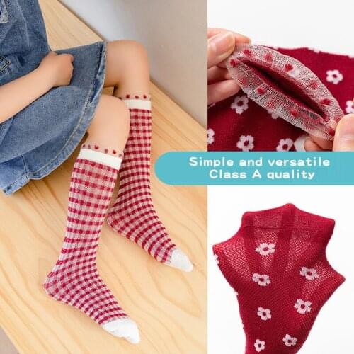 1pcs New Baby Lace Stockings Mesh Breathable Soft And Comfortable Floret Flower Childrens Socks Straight Bubble Mouth Socks