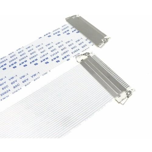 10pcs/lot High Quality Flexible FFC Cables 1.0mm pitch 30pin for LCD diaplay one end with FI-X30HL connector 250mm length B type