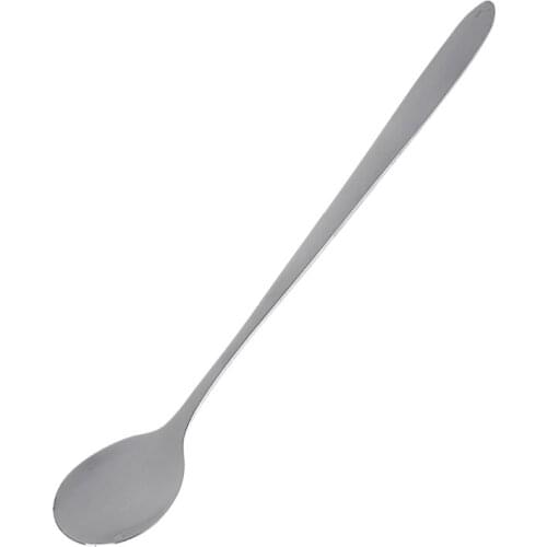 12pcs Long Handle Ice Spoon Steel Ice Tea Cream Flatware Kitchenware Dining Tool 18cm Stainless Coffee Spoon Stirring Spoon