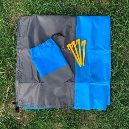 2x2.1m Waterproof Pocket Beach Blanket Folding Camping Mat Mattress Lightweight Portable Mat Outdoor Picnic Mat Sand Beach Mat