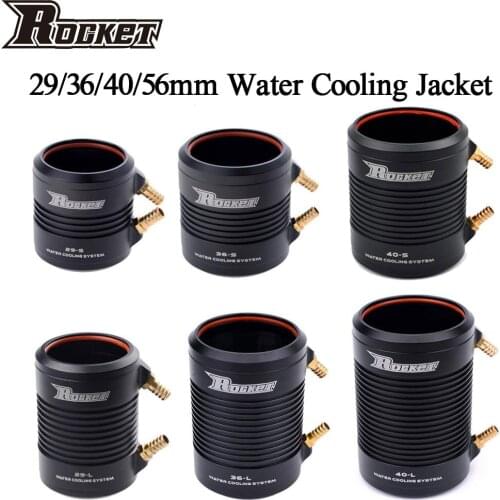 Rocket Aluminum 29 36 40 56 Water Cooling Jacket Cover for 2948 2968 3660 3670 3680 4074 4082 4092 5682 RC Boat Brushless Motor