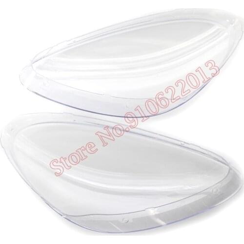 Car Front Headlight Cover For Porsche Cayenne 2011-2014 Headlamp Lampshade Lampcover Head Lamp light Covers glass Lens Shell