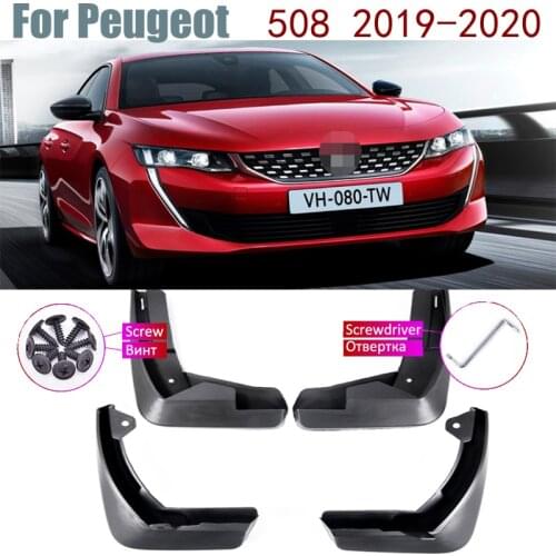 Mudguards Fender Styling Accessories Upgrade Mud Guard Flap Splash ProtectionNew Upgrad Car Mudflap 4x For Peugeot 508 2019~2020