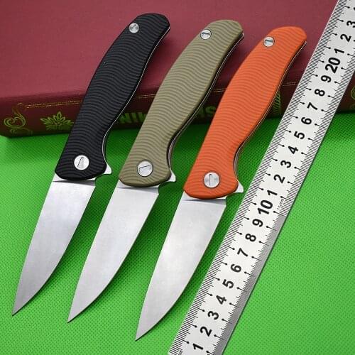 3 Colors Handle Pocket Tool Manual Folding Knives D2 Blade Military Portable Practical Outdoor Hunting Jungle Defense EDC