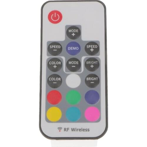 DC5-24V Mini IR Remote Controller for 5050/3528 RGB LED Strip, 17 KEY/Button
