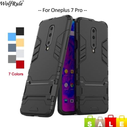 For Oneplus 7 Pro Case Oneplus 7 6T 6 5T 5 Bumper TPU & PC Holder Protective Back Cover For Oneplus 6T Phone Case For Oneplus 5