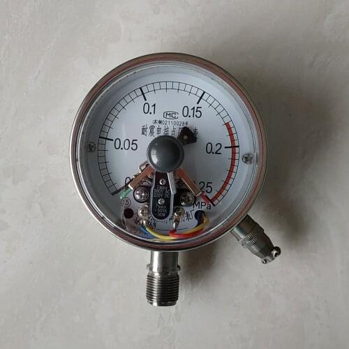 100mm(4.0") (Liquid-filled)electric contact pressure gauge, manometer