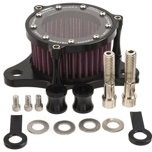 Motorcycle Air Filter Air Cleaner Kit CNC Plate Air Filter intake System For Harley Sportster XL 883 XL1200 1992 1993-2016