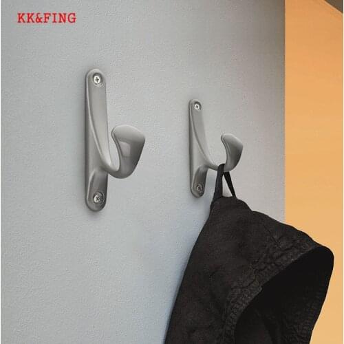 KK&FING Modern Zinc alloy key Hook Storage Wall Hanger with Screw Hooks For Kitchen Bathroom Room Towel Rack Coat Hat Holder