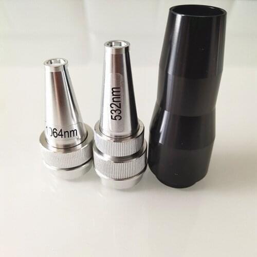 Laser parts 1064 NM 532 nm Laser tips head probe for color tattoo black doll laser tips for sale