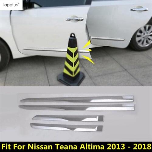 Lapetus Accessories For Nissan Teana Altima 2013 - 2018 Door Line Garnish Body Trim Accent Molding Cover Bezel Styling Protector