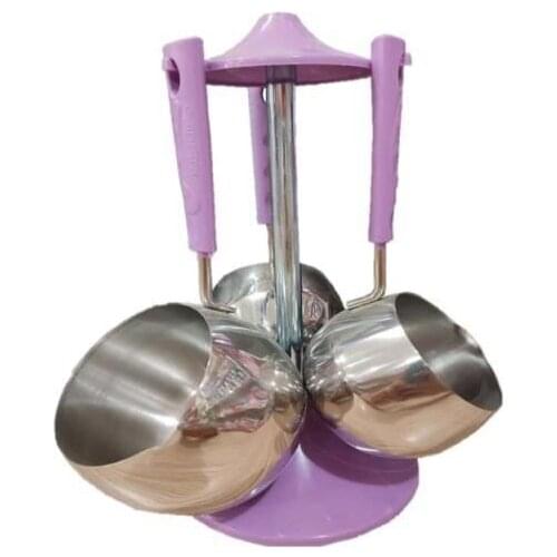 DOLBOVI SEÇİL 4 PRÇ STRAPPED Coffee POT SET-LILA Coffee maker турка для кофе cafetera