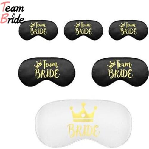 Team Bride To Be Eye Mask Simulation Silk Shading Eye Mask Hen Night Girls Favor Bachelor Wedding Decorations Supplies