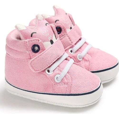 Fashion Newborn Infant Baby Girls Boys Canvas Cute Cartoon Printed Sports Sneaker Prewalkers Casual Anti-slip Soft Sole Shoes#p4