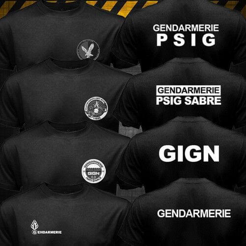 France Polices Gendarmerie PSIG GIGN Counter Terrorist Special Forces Men T-shirt