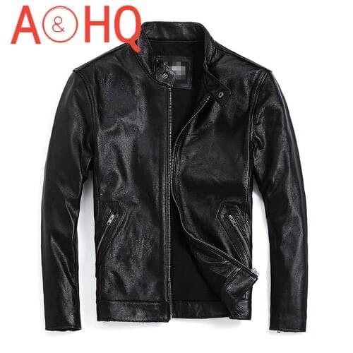2021 Genuine Cow Leather Jacket Men Clothing Real Leather Coat Spring Autumn Vintage High Quality Motorcycle Jackets