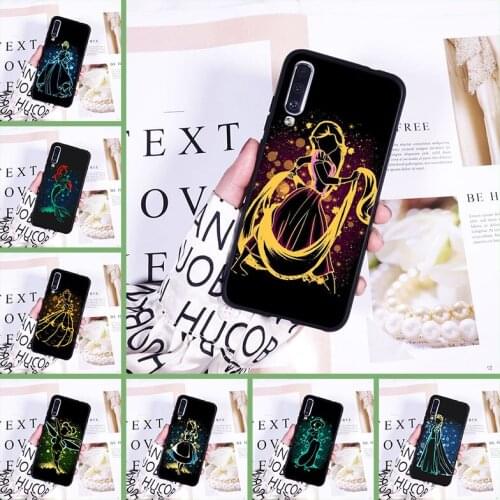 Soft Phone Case For Samsung Galaxy A10 A20 A30 A40 Cartoon Princess Anime Silicone Back Cover For Samsung Galaxy A80 A70 A60 A50