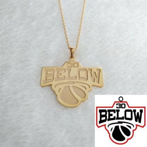 Personalized Custom Brand Logo Necklaces Pendants Chain Stainless Steel Engraved Picture Handwritten Letter Name Jewelry Gift