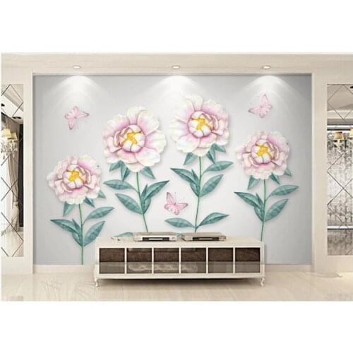 WDBH Custom photo 3d wallpaper Modern minimalistic sun flower living room home decor 3d wall murals wallpaper for walls 3 d