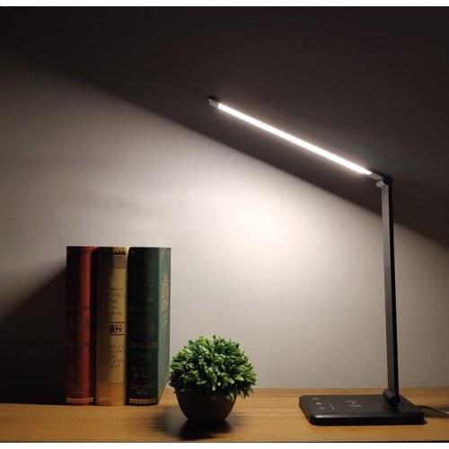 Foldable LED Desk Lamp Dimmable Rotatable Led Table Lamp DC5V 700LM LED Touch Control Eye Care Desk Light with USB Charging Port