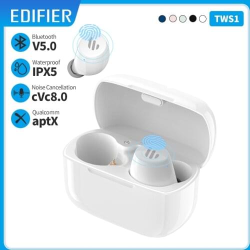 EDIFIER TWS1 Touch control IPX5 rated Ergonomic design Bluetooth V5.0 TWS Earbuds bluetooth earphone wireless earphones