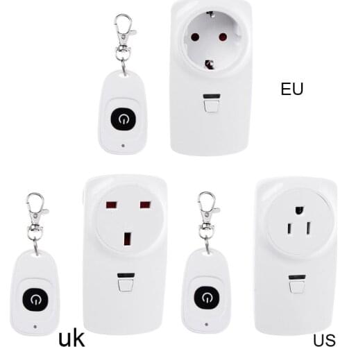 Universal Wireless Remote Control Power Socket Outlet For Household Appliances 433MHz Learning Control Controller