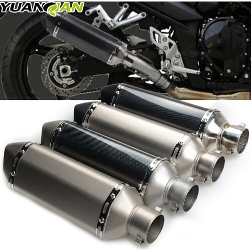 Universal motorcycle modified muffler carbon fiber exhaust pipe For HONDA CBR600 F2,F3,F4,F4i SPORT/F CBR 600 CBR600F CBR600RR