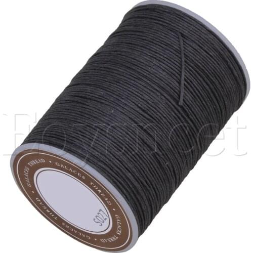 0.6mm Dia 95m Length Dark Grey Ramie Waxed Cord Wax Thread for Crafts