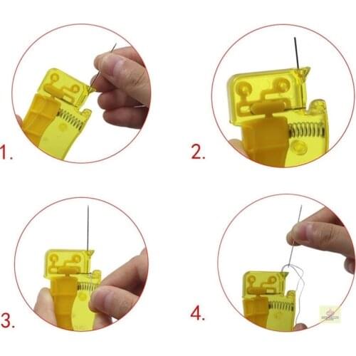 1PCS Threader Automatic Needle Threader Hand Sewing Needle Threader Stitch Insertion Sewing Tool Accessories