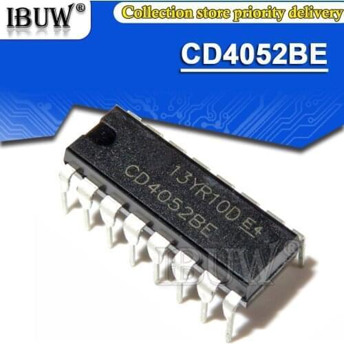 10PCS CD4052BE DIP16 CD4052BD DIP-16 CD4052 DIP