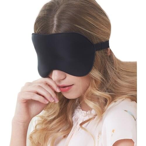 100% Natural Mulberry Silk Sleep Mask Blindfold Super Smooth Eye Mask Sleeping Aid Eyeshade Eye Cover Patch Bandage for Sleep